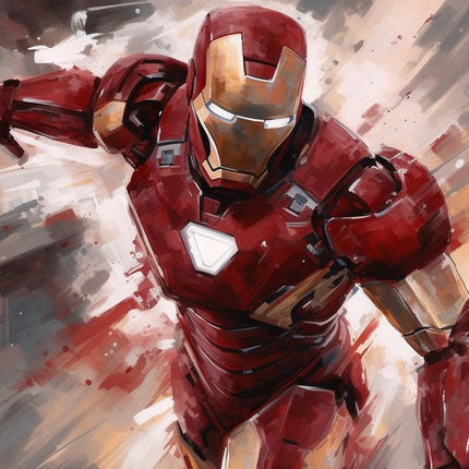 Iron Man's Classic Stance - Paint by Numbers