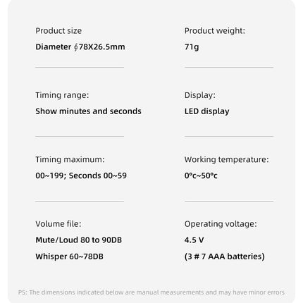 TimeMaster LED Display Smart Timer