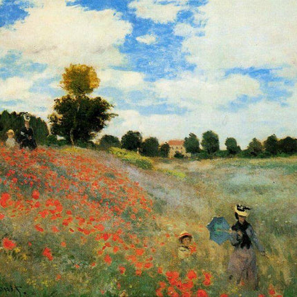 The Poppy Field near Argenteuil - Claude Monet - Paint by Numbers