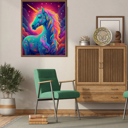 Radiant Unicorn - Paint by Numbers