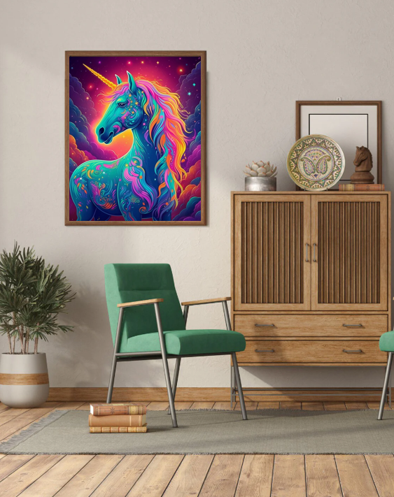 Radiant Unicorn - Paint by Numbers