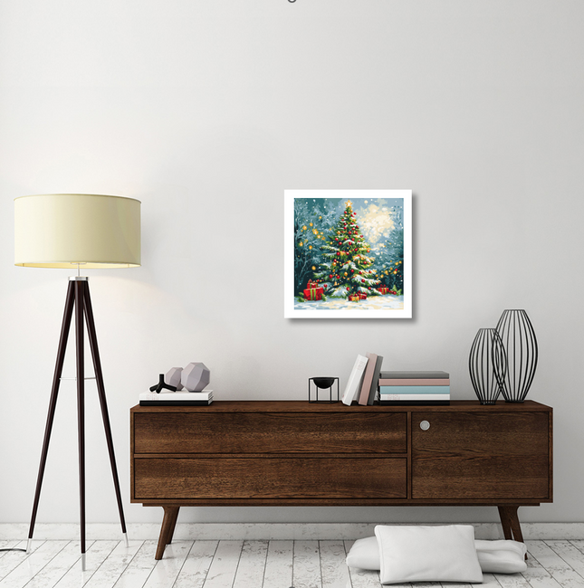 The Joyful Christmas Tree - Paint by Numbers