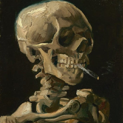 Van Gogh’s Skeleton Smoking - Paint by Numbers