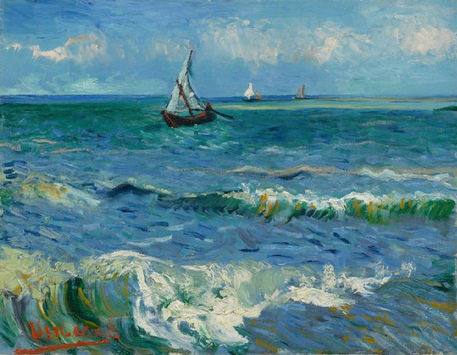 The Sea at Les Saintes - Vincent Van Gogh - Paint by Numbers